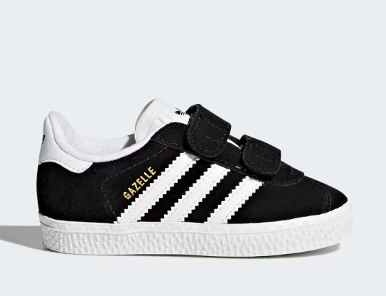 Adidas Originals Gazelle Suede Classic Baby "Black/White"