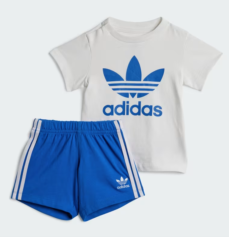 Adidas Ensemble bébé tee-shirt et short "Trefoil" Royal blue