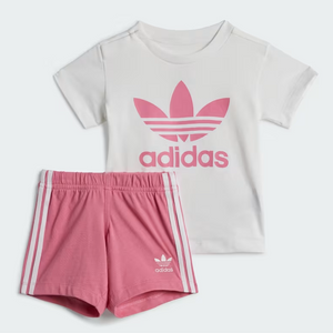 Adidas Ensemble bébé tee-shirt et short "Trefoil" Pink