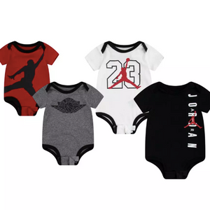 Jordan lot de 4 body bébé "Jumpman" Noir/Blanc/Rouge/Gris