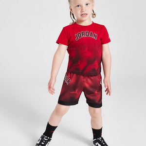 Jordan ensemble tee-shirt et short baby Rouge et noir T&D