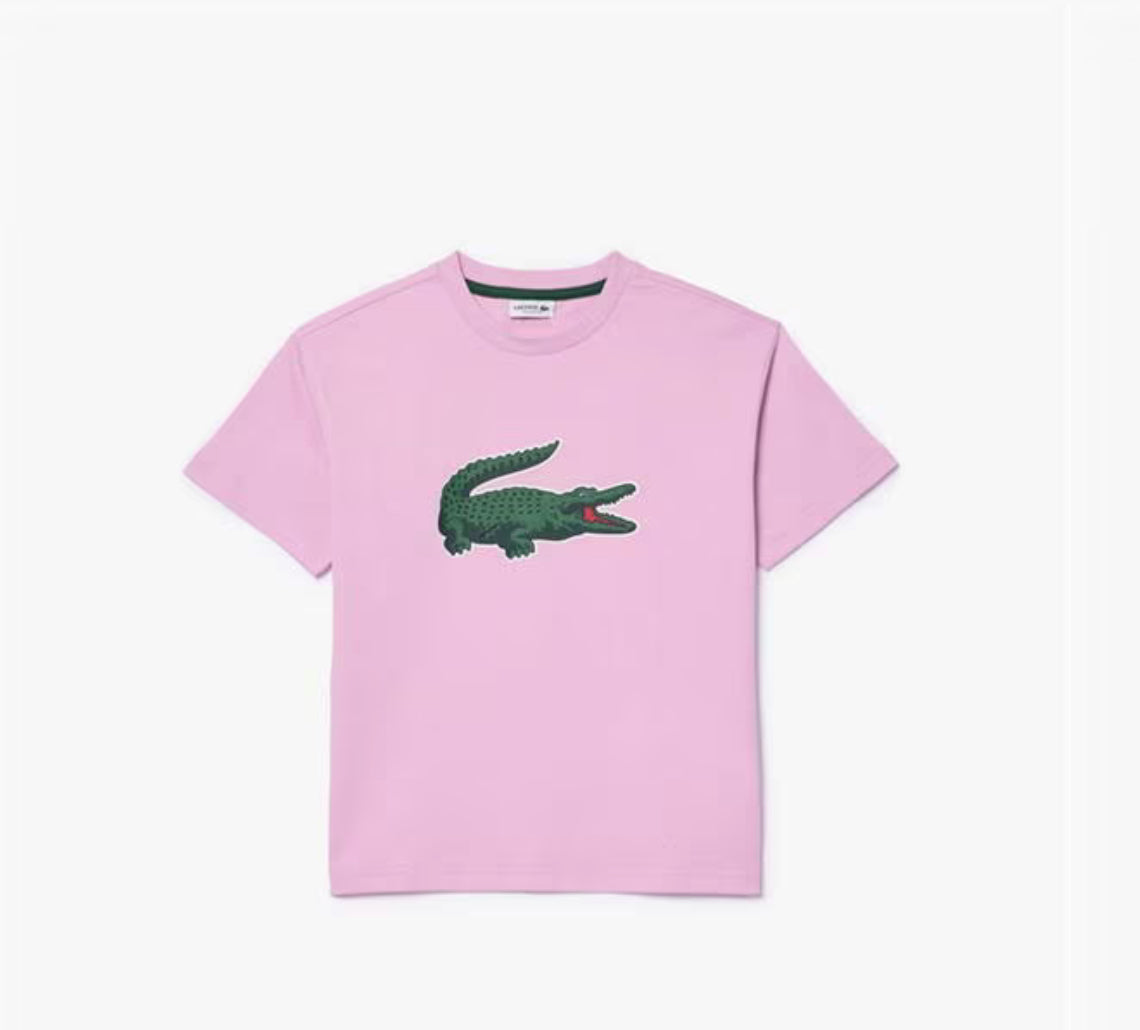 Lacoste tee-shirt kids « Pink » croco