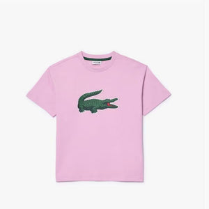 Lacoste tee-shirt kids « Pink » croco