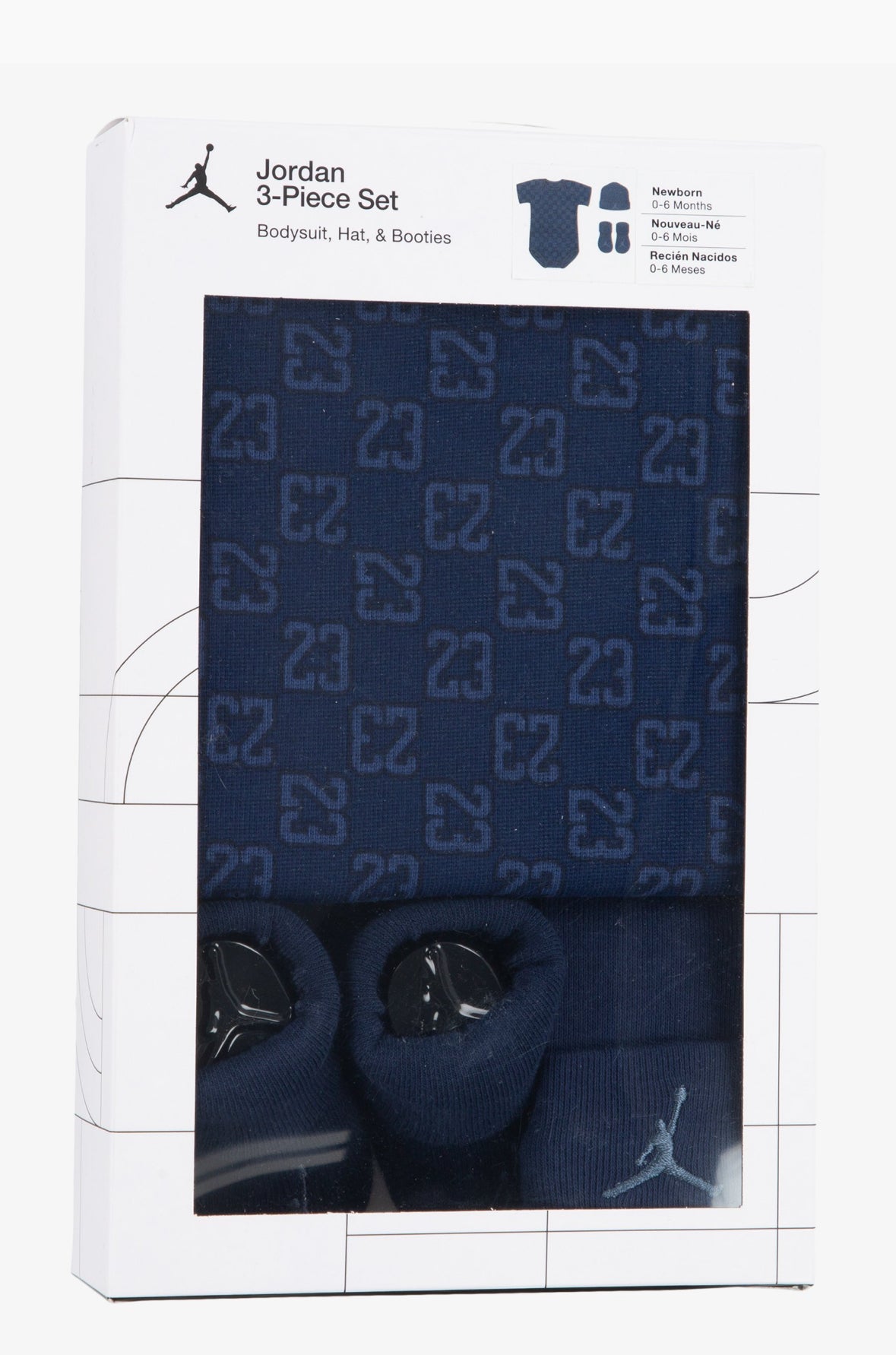 Jordan coffret bébé 3 pièces monogram Dark blue