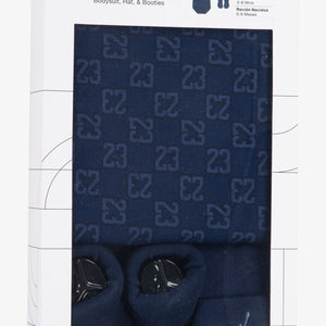 Jordan coffret bébé 3 pièces monogram Dark blue