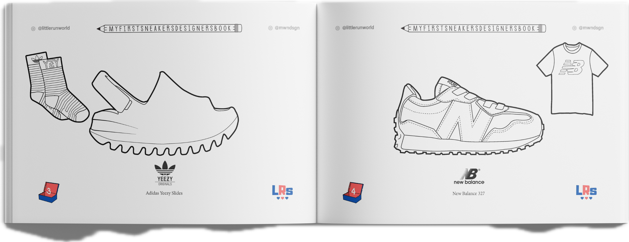 LRS cahier de coloriage sneakers enfants et adultes