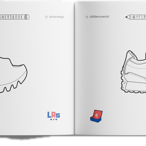 LRS cahier de coloriage sneakers enfants et adultes