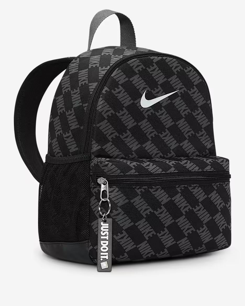Nike sac à dos mini Brasilia “Nike AOP” Black/Grey