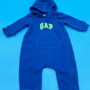 ⭐️⭐️☆ Gap combinaison bébé avec capuche bleu - Okaz ♻️