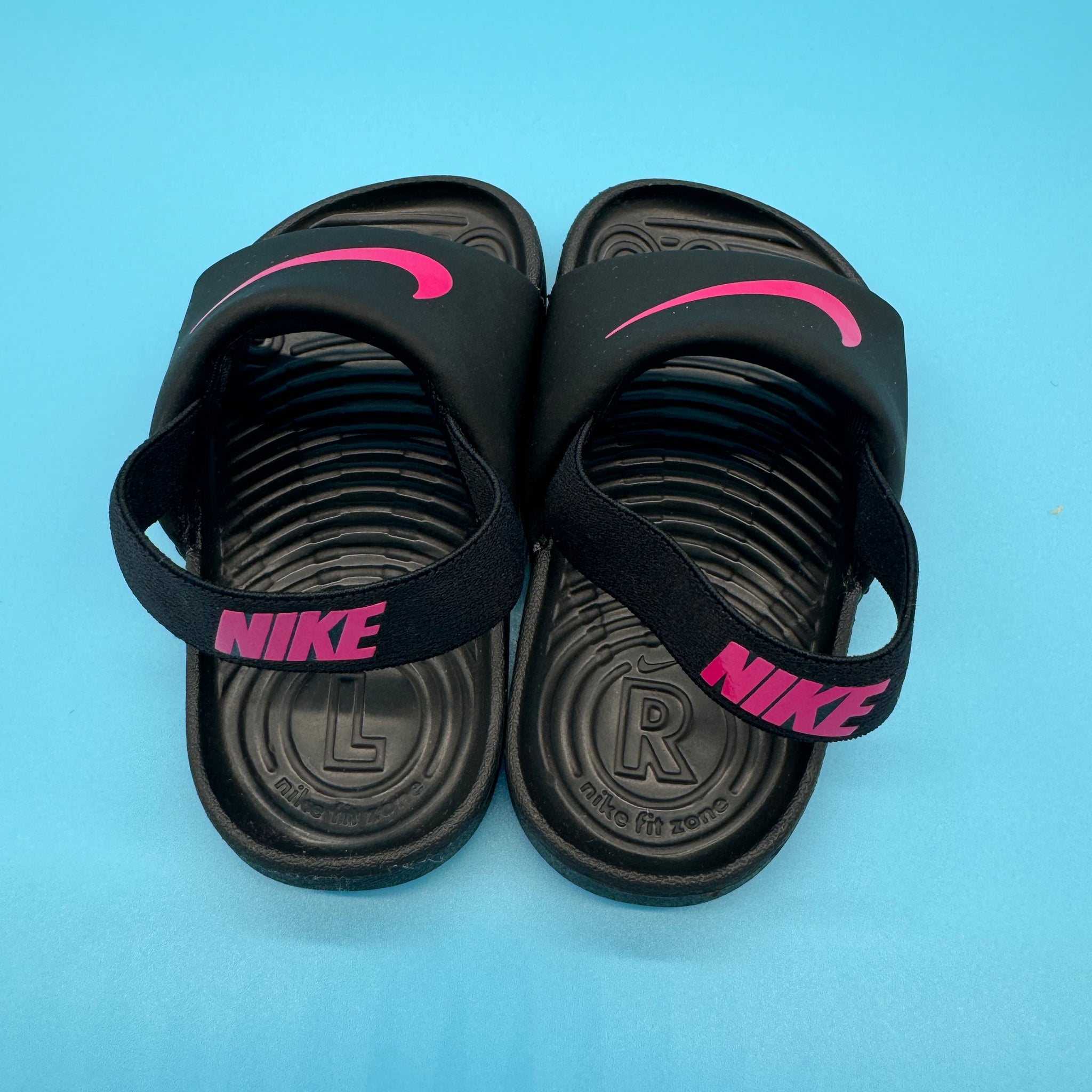 ⭐️⭐️⭐️ Nike sandales Kawa Slides bébé Noir/rose 22 - Okaz ♻️