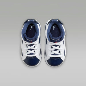 Jordan Retro 6 Baby "Olympic" TD Weiß/Blau