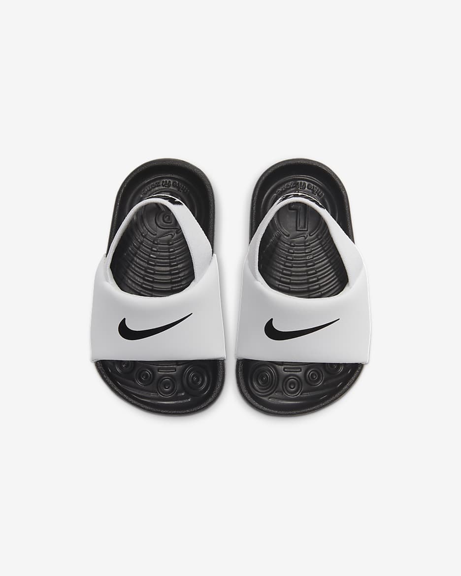 Nike sandales bébé Kawa slides Blanc/noir