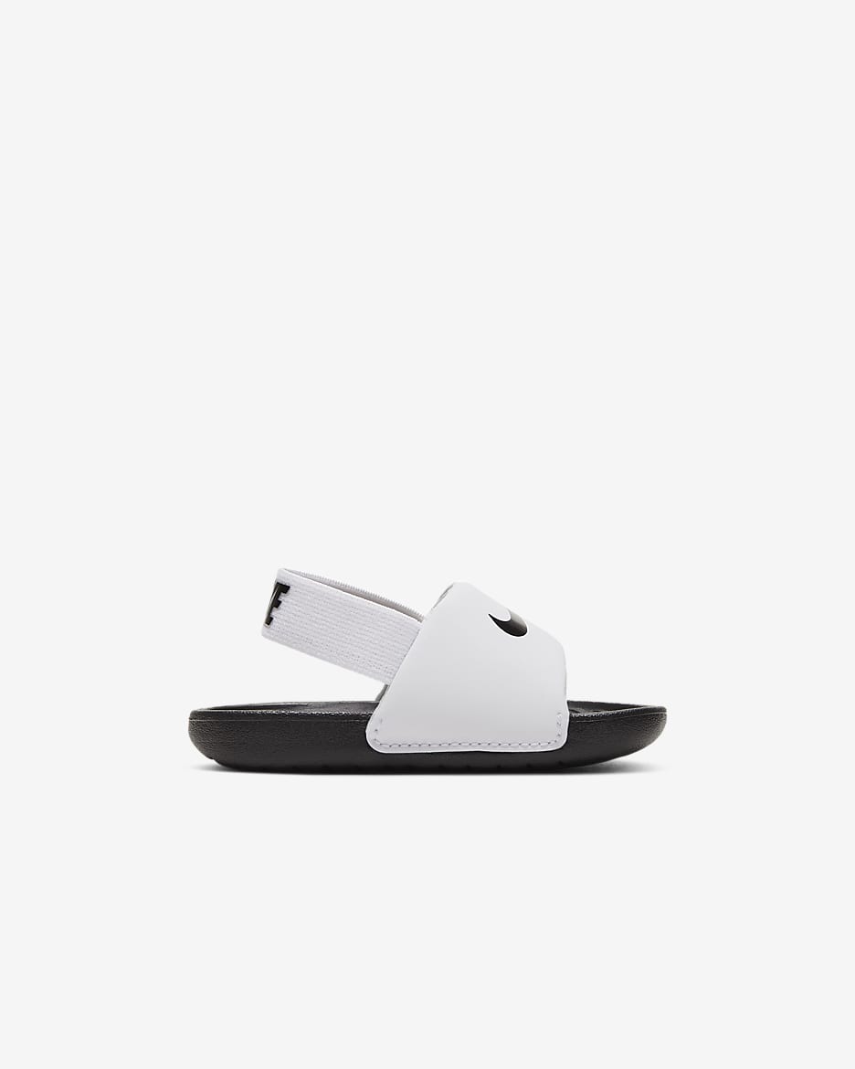 Nike sandales bébé Kawa slides Blanc/noir
