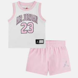 Jordan set maillot short bébé "23" Pink