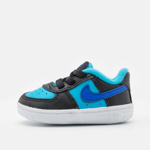 Nike Air Force 1 crib bébé Aqua/Blue/Black