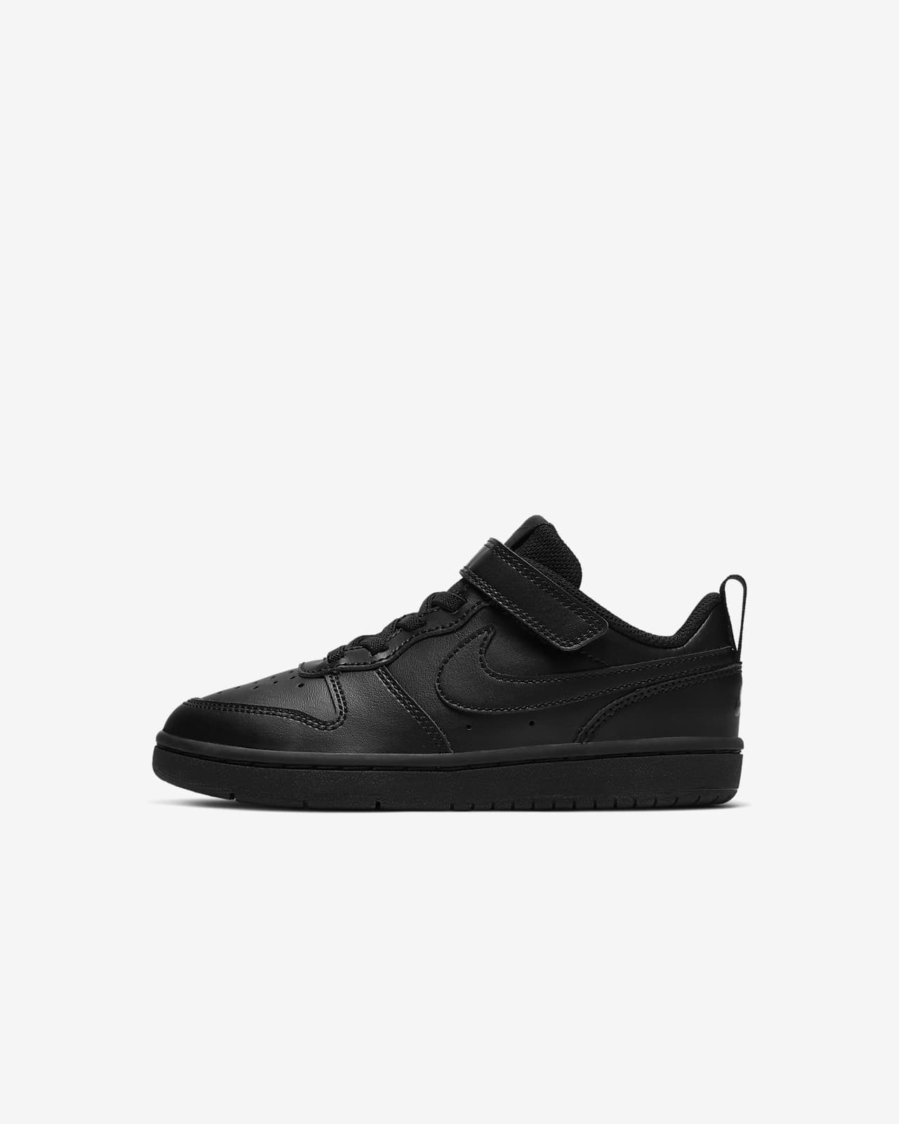 Nike Court Borough PS "Full Black" Enfant