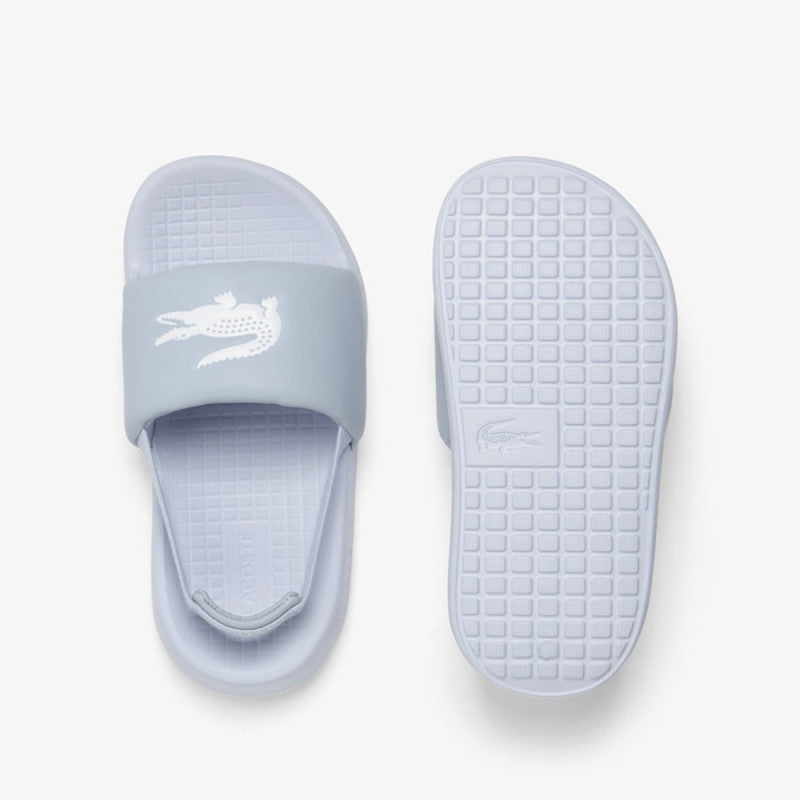 Lacoste sandales bébé slides big Croco "Lilas"