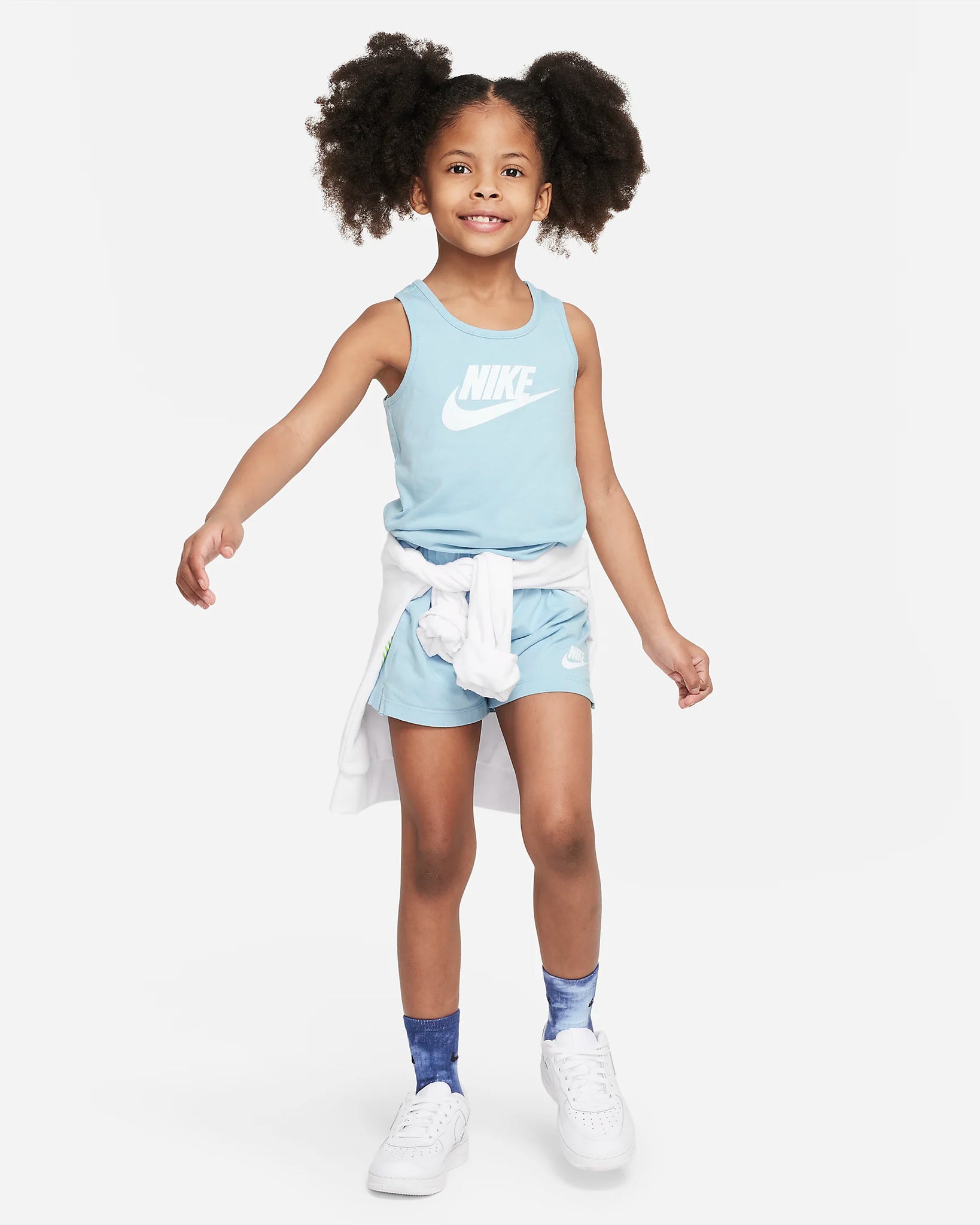 Nike ensemble file débardeur et short Bleu/ Blanc