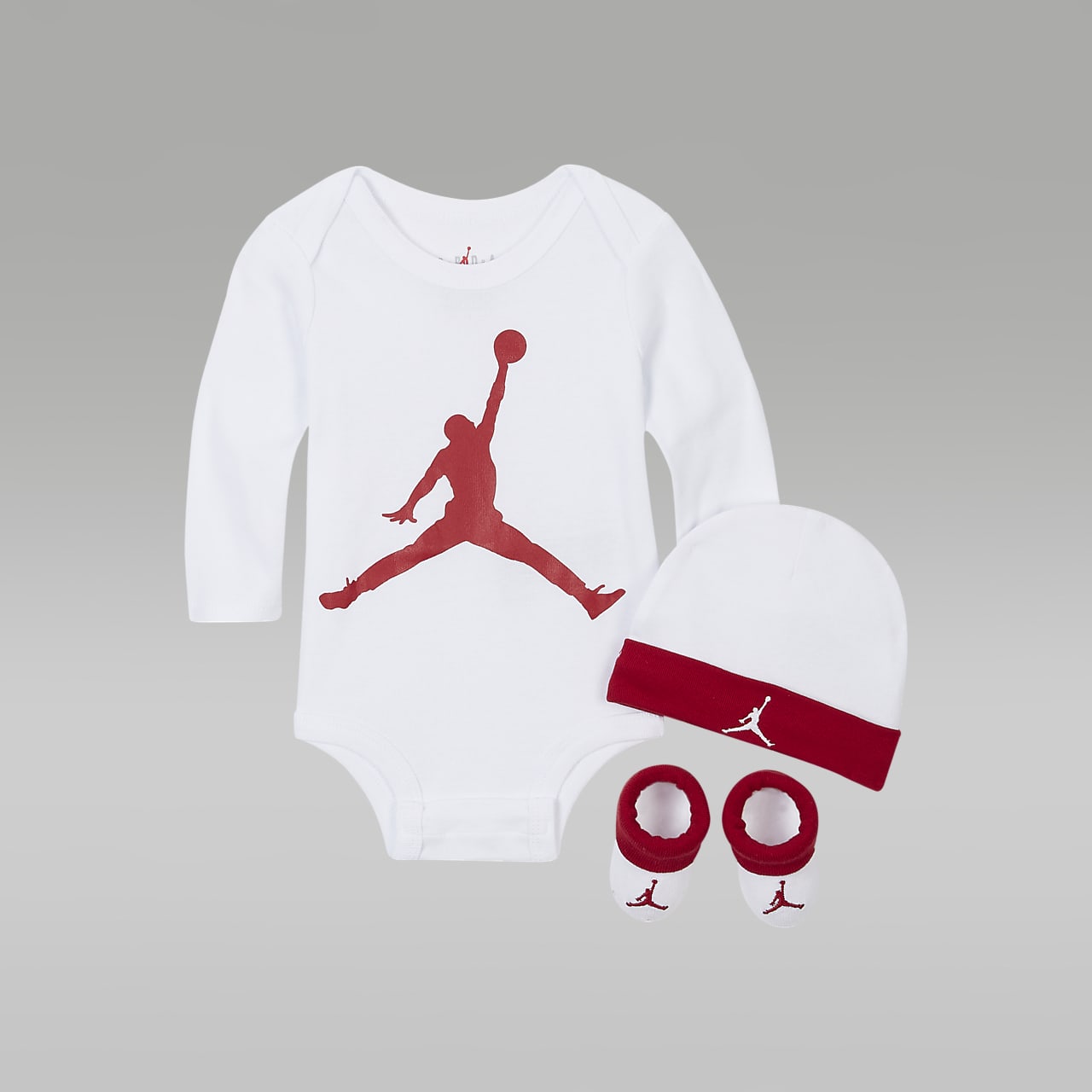 Jordan Jumpman Box "Logo" Langarm Baby weiß/rot