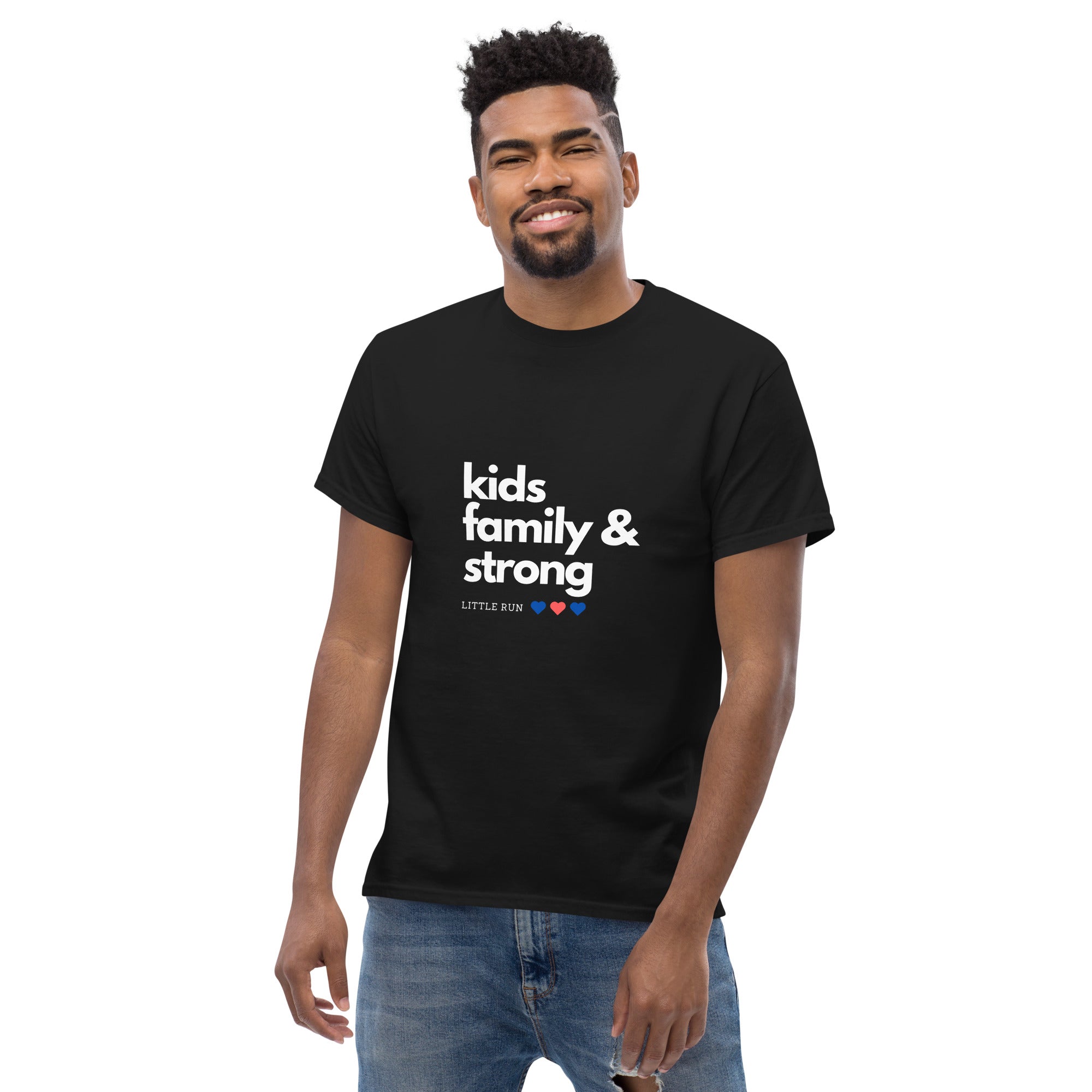 Camiseta de adultos negro de LRS Family