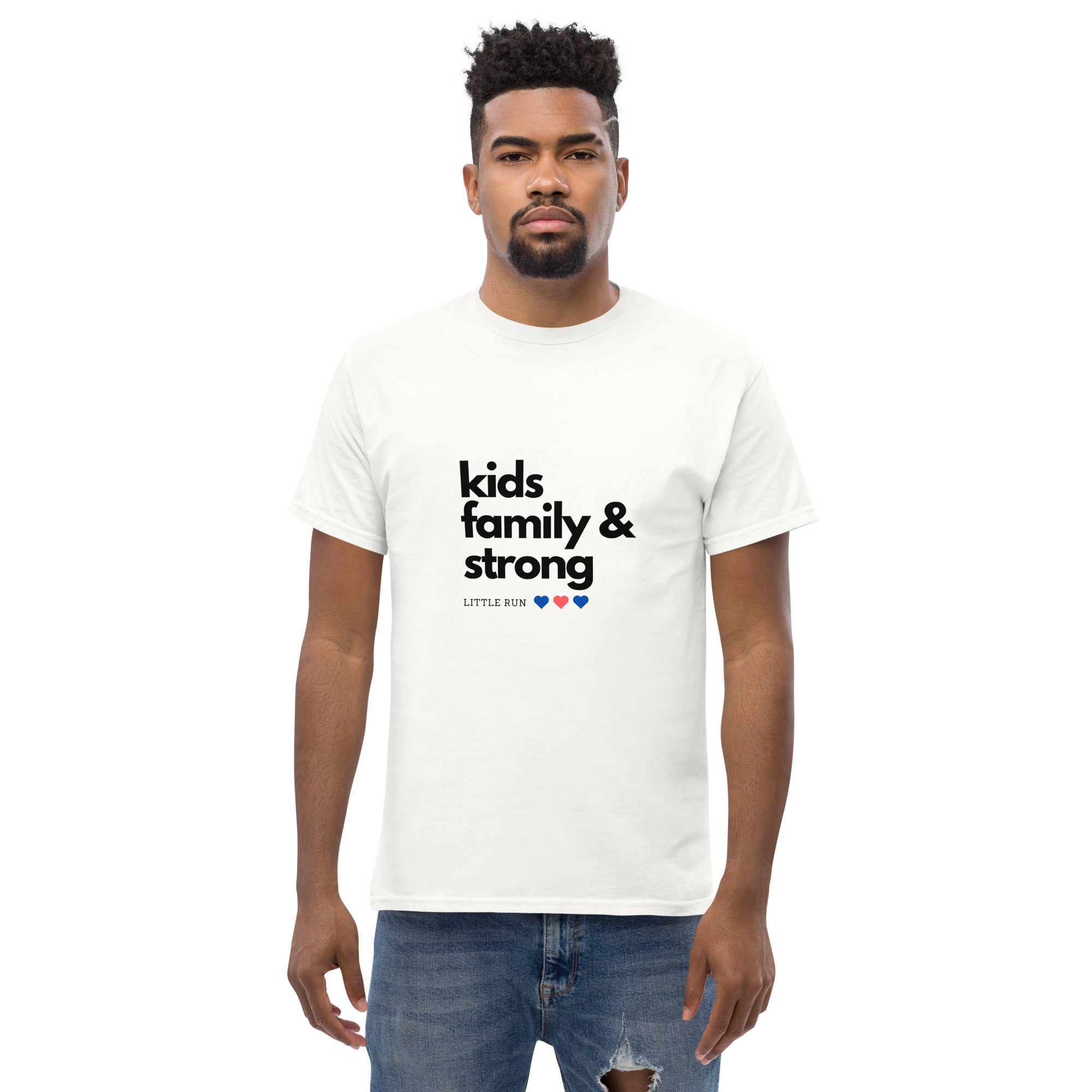 Camiseta para adultos blanca de la familia LRS