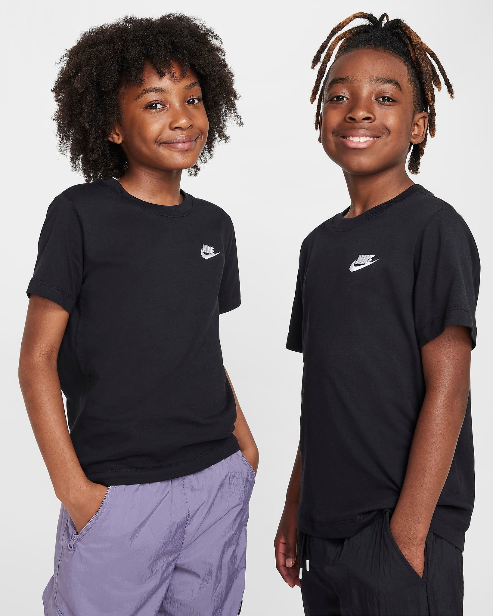 Nike Black Children's T-Shirt Logo Futura