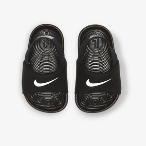 Nike Sandals Kawa rutscht Baby Schwarz/Weiß TD