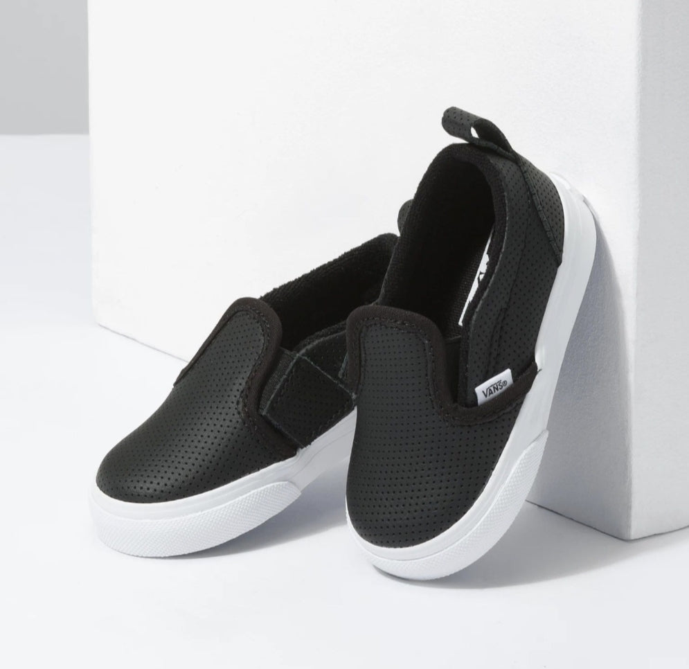 Vans Slip on Leather Bébé Leather Black